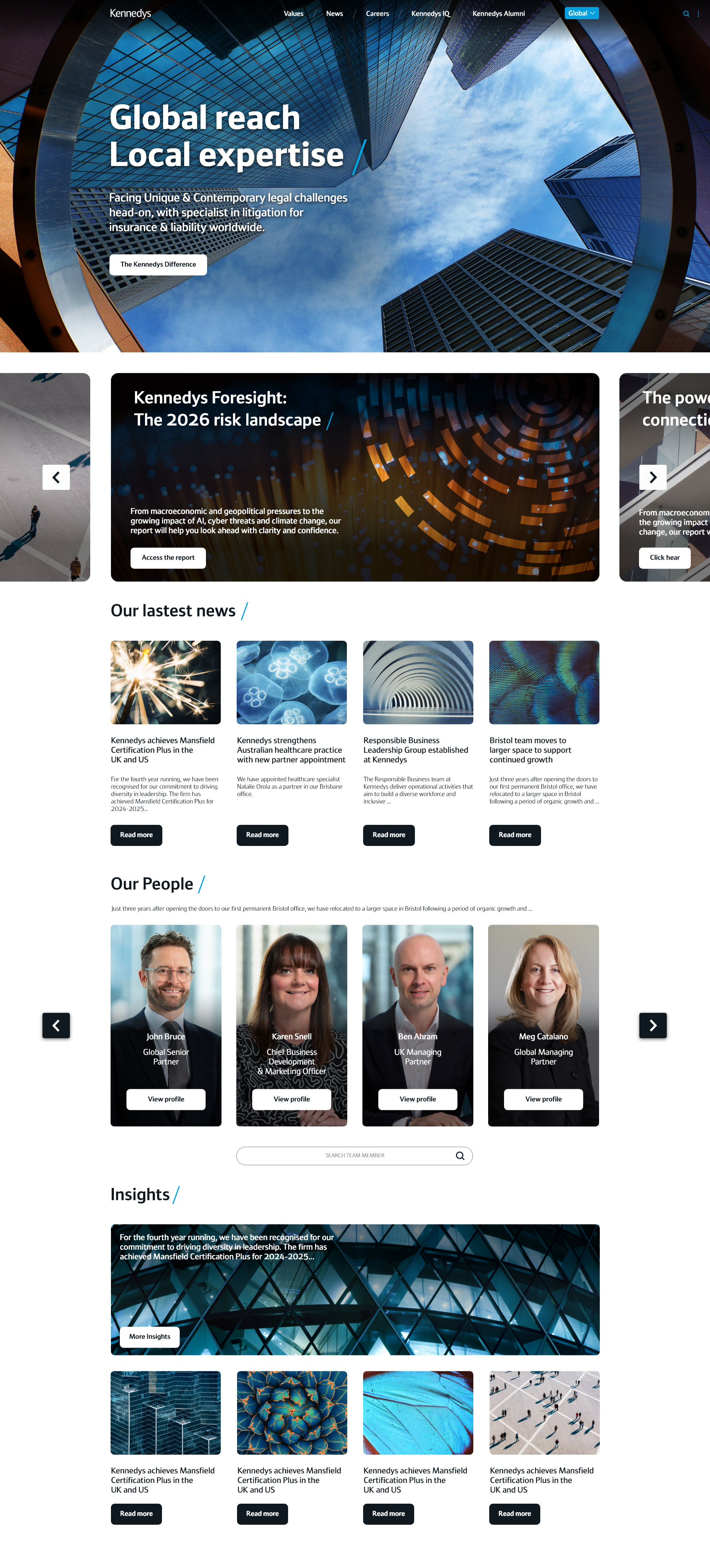 Kennedys Website Redesign Concept 1