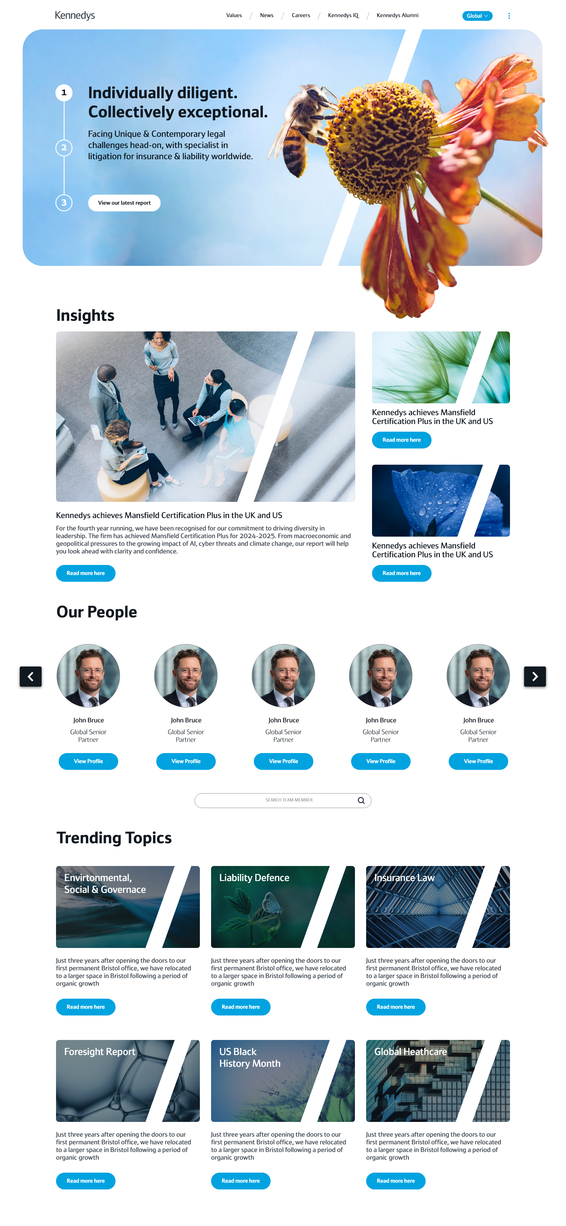 Kennedys Website Redesign Concept 3